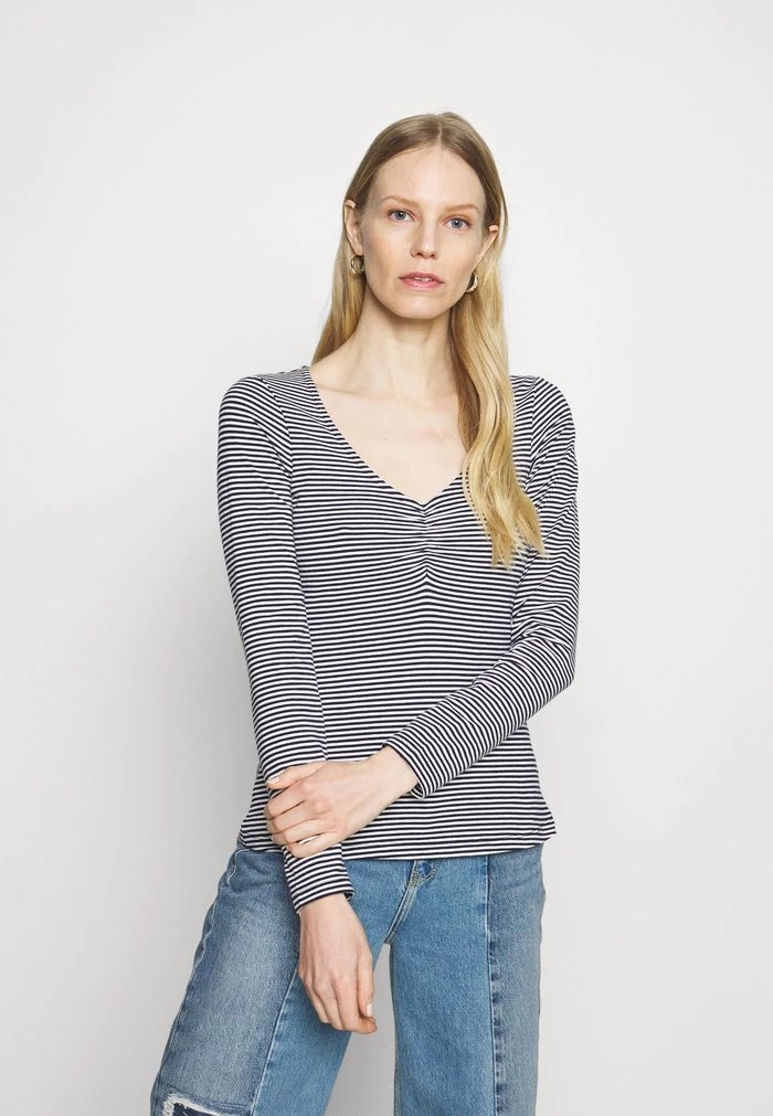 T-Shirt ANNA FIELD Anna Field Long Sleeved Top Bleu Marine Femme | ZOB-7948612